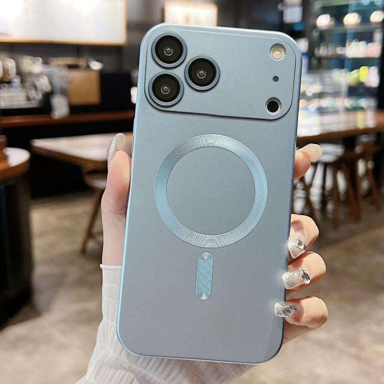 Metallic Paint Magsafe Liquid TPU Phone Case, For iPhone 17e / 16e, For iPhone 17 Pro Max, For iP...