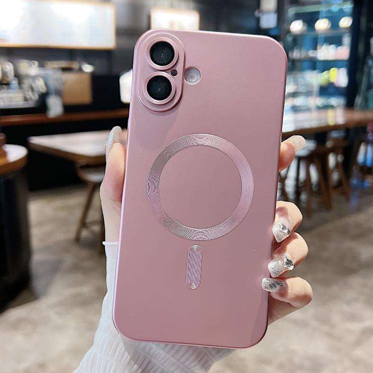 Metallic Paint Magsafe Liquid TPU Phone Case, For iPhone 17e / 16e, For iPhone 17 Pro Max, For iP...