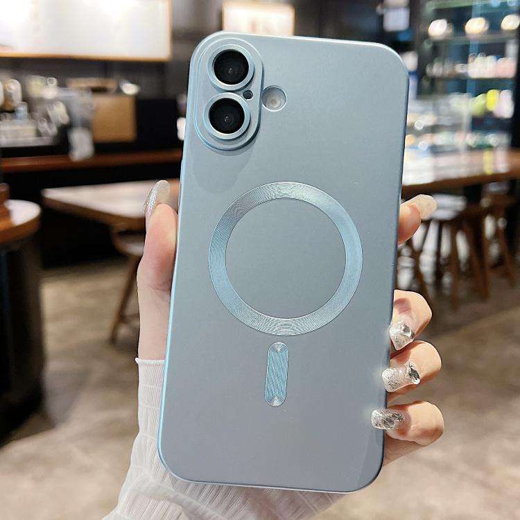 Metallic Paint Magsafe Liquid TPU Phone Case, For iPhone 17e / 16e, For iPhone 17 Pro Max, For iP...