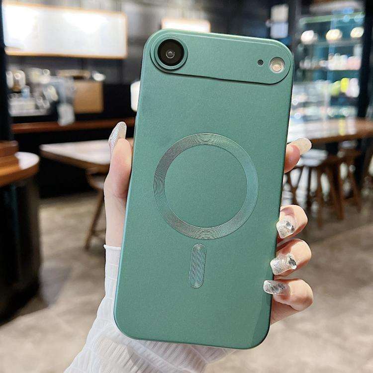 Metallic Paint Magsafe Liquid TPU Phone Case, For iPhone 17e / 16e, For iPhone 17 Pro Max, For iP...