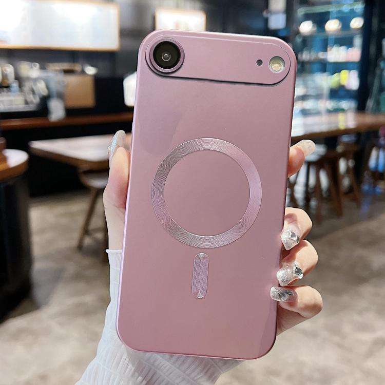 Metallic Paint Magsafe Liquid TPU Phone Case, For iPhone 17e / 16e, For iPhone 17 Pro Max, For iP...
