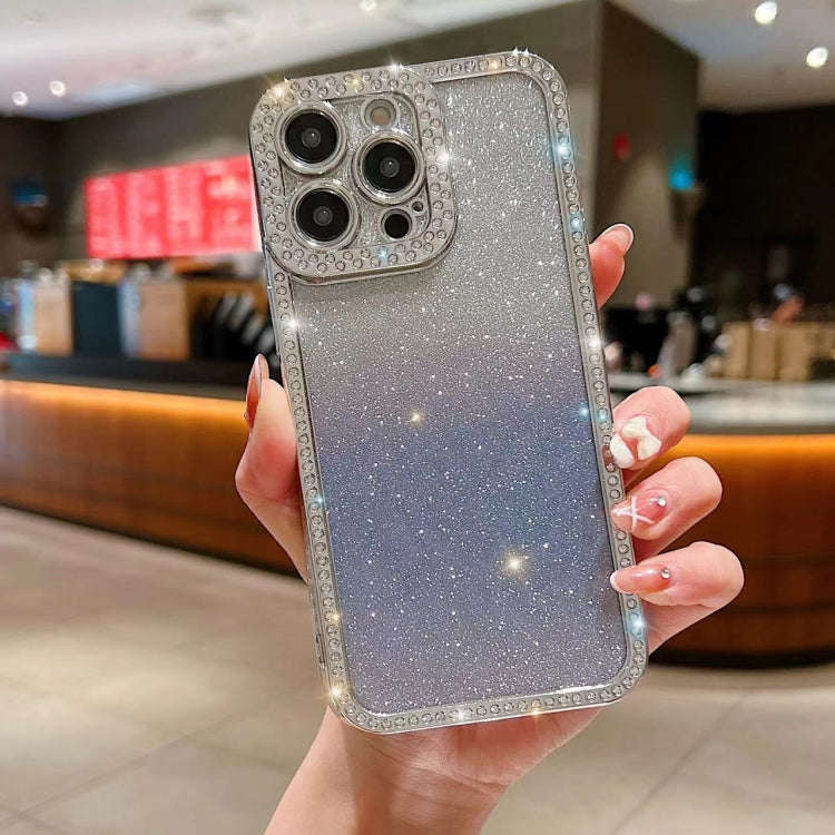 Diamond Gradient Glitter Plated TPU Phone Case, For iPhone 17 Pro Max, For iPhone 17 Pro, For iPh...