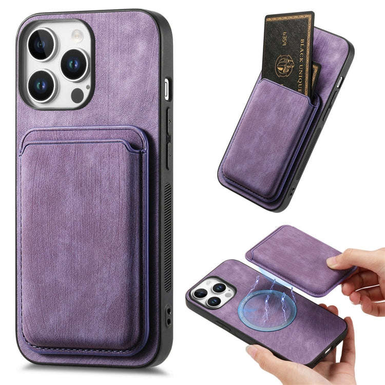 Retro Leather Card Bag Magnetic Phone Case, For iPhone 17e / 16e, For iPhone 17 Pro Max, For iPho...
