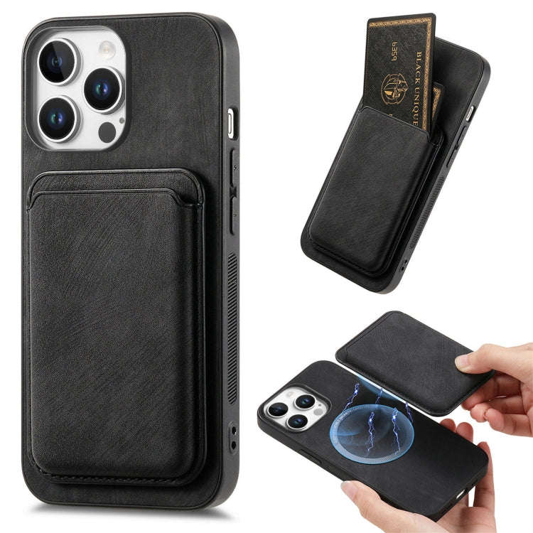 Retro Leather Card Bag Magnetic Phone Case, For iPhone 17e / 16e, For iPhone 17 Pro Max, For iPho...
