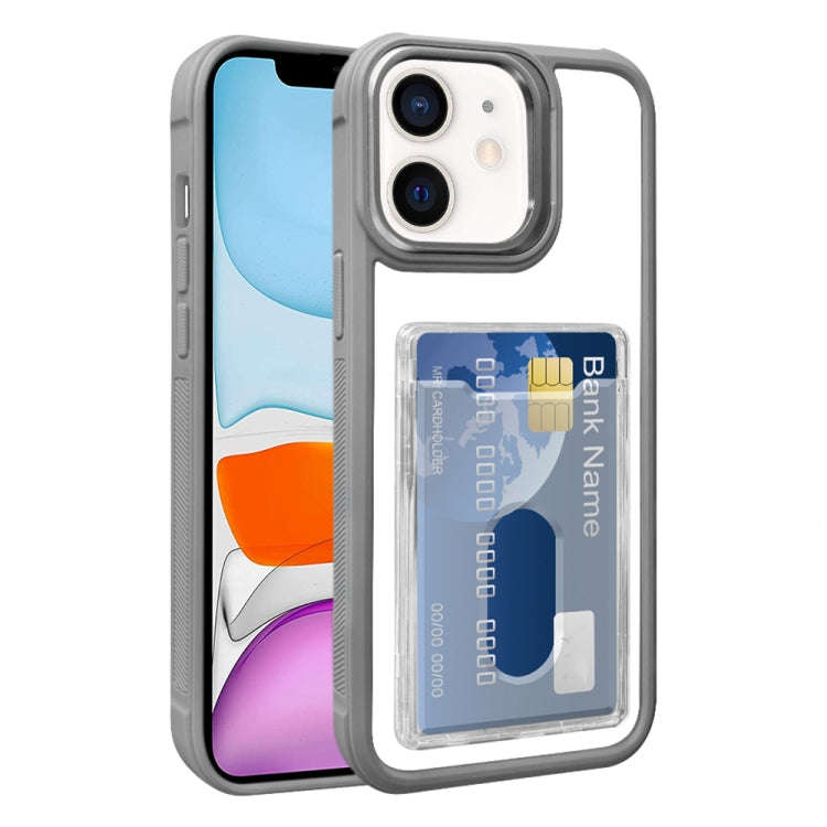 Electroplated Card Bag Acrylic Hybrid TPU Phone Case, For iPhone 12, For iPhone 12 Pro Max, For i...