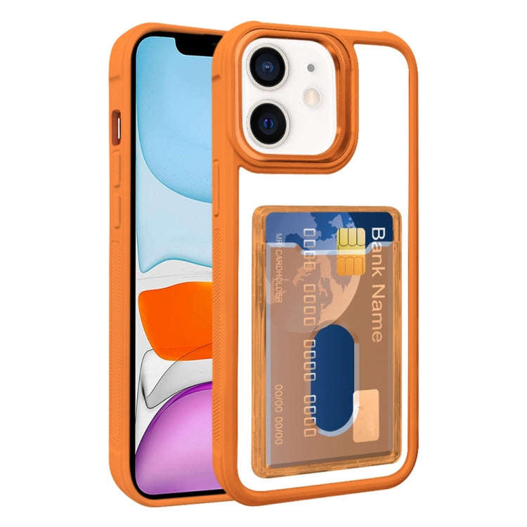 Electroplated Card Bag Acrylic Hybrid TPU Phone Case, For iPhone 12, For iPhone 12 Pro Max, For i...