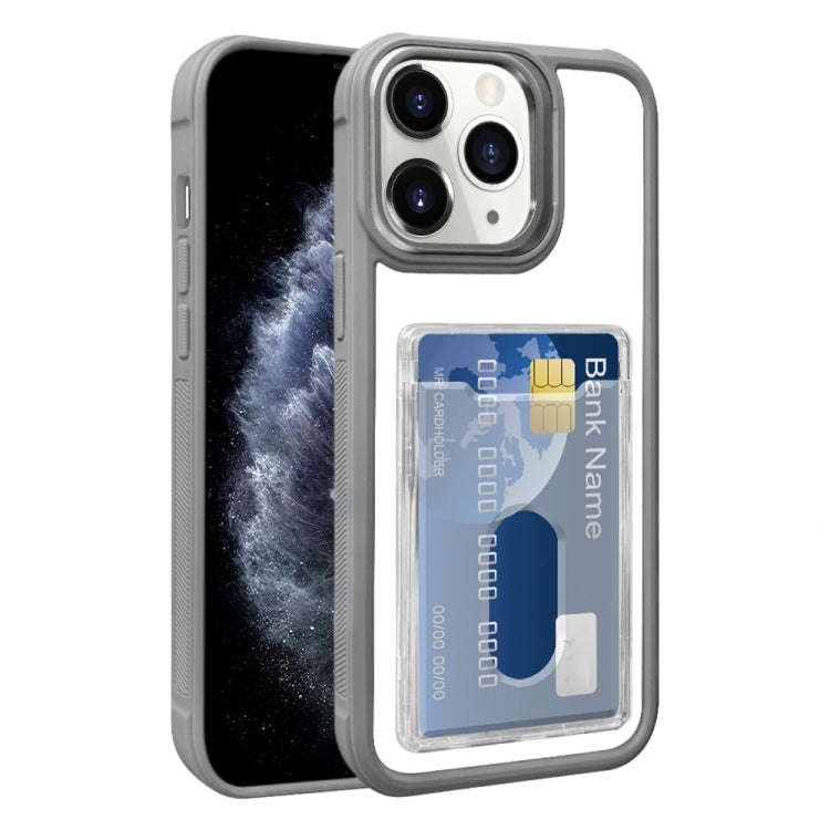 Electroplated Card Bag Acrylic Hybrid TPU Phone Case, For iPhone 12, For iPhone 12 Pro Max, For i...
