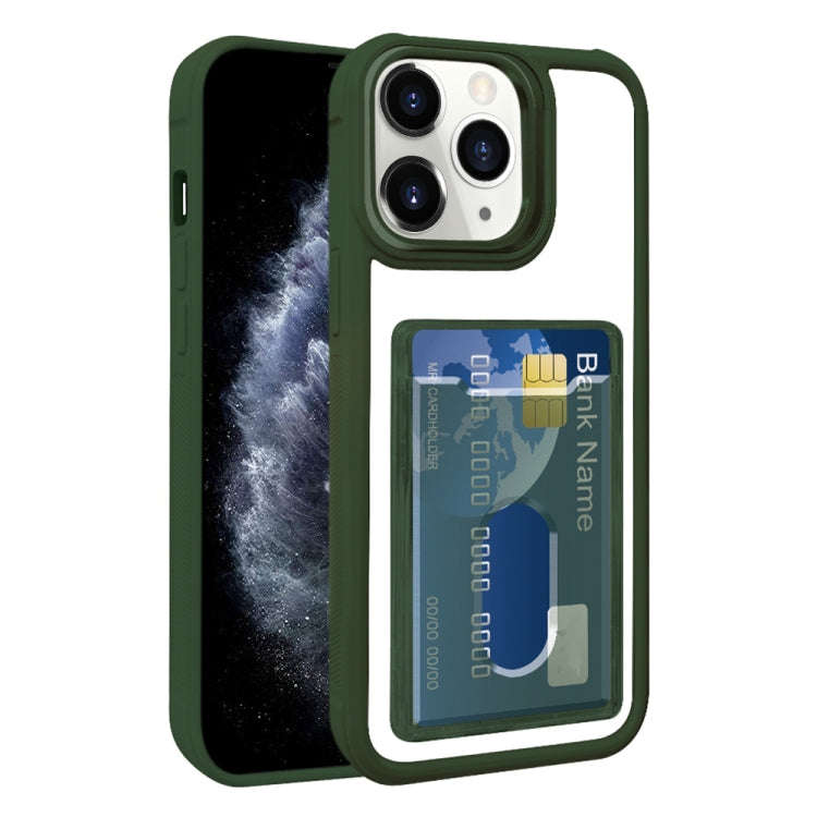 Electroplated Card Bag Acrylic Hybrid TPU Phone Case, For iPhone 12, For iPhone 12 Pro Max, For i...