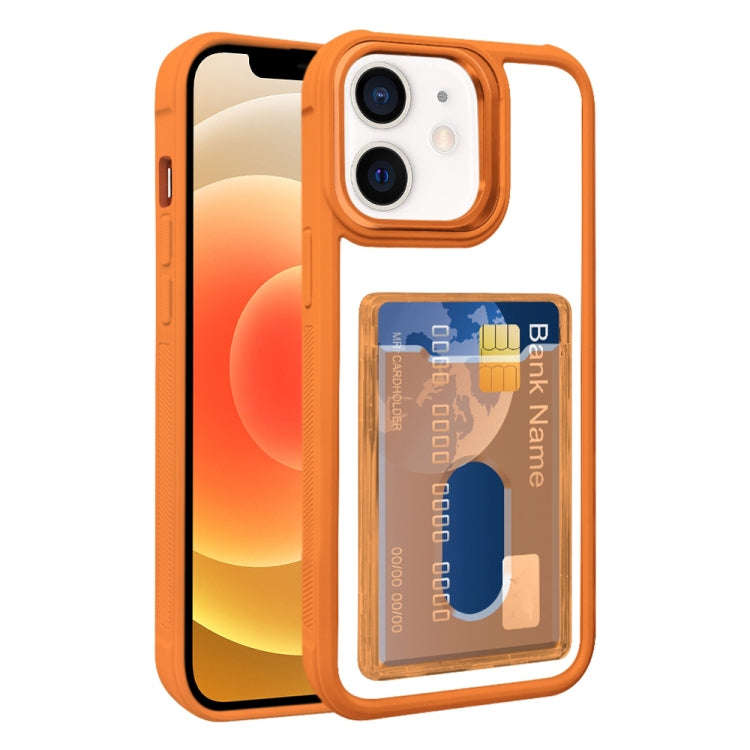 Electroplated Card Bag Acrylic Hybrid TPU Phone Case, For iPhone 12, For iPhone 12 Pro Max, For i...
