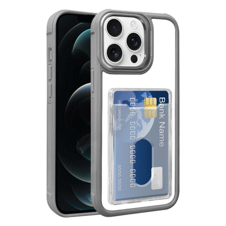 Electroplated Card Bag Acrylic Hybrid TPU Phone Case, For iPhone 12, For iPhone 12 Pro Max, For i...