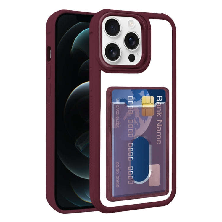 Electroplated Card Bag Acrylic Hybrid TPU Phone Case, For iPhone 12, For iPhone 12 Pro Max, For i...