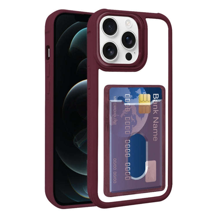 Electroplated Card Bag Acrylic Hybrid TPU Phone Case, For iPhone 12, For iPhone 12 Pro Max, For i...