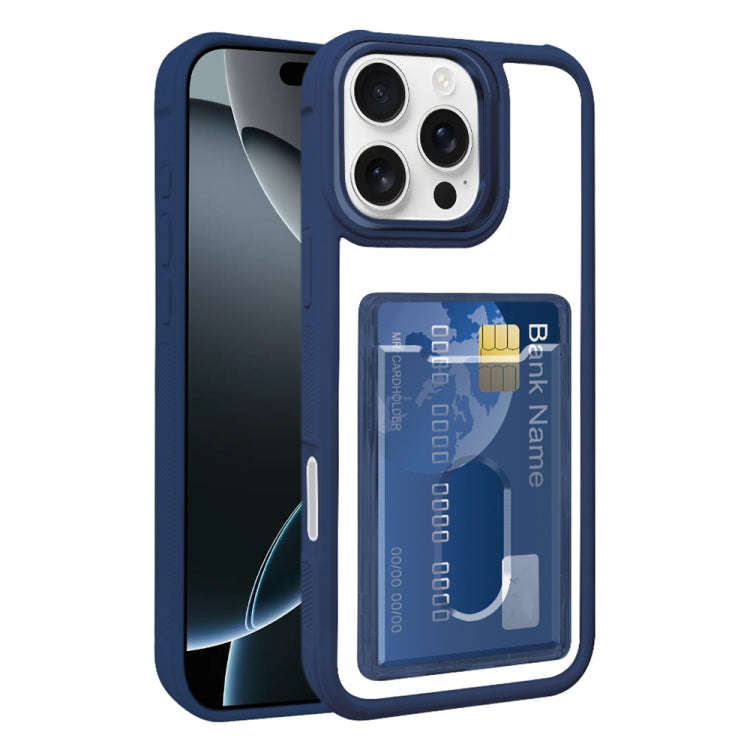 Electroplated Card Bag Acrylic Hybrid TPU Phone Case, For iPhone 18 Pro Max, For iPhone 17 Pro Ma...