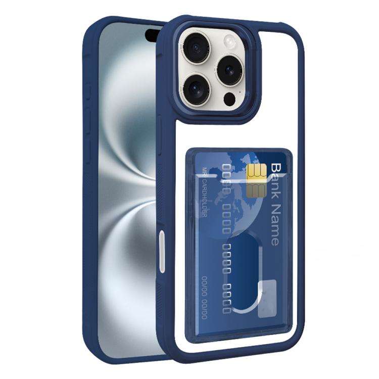 Electroplated Card Bag Acrylic Hybrid TPU Phone Case, For iPhone 17 Pro Max, For iPhone 17 Pro, F...