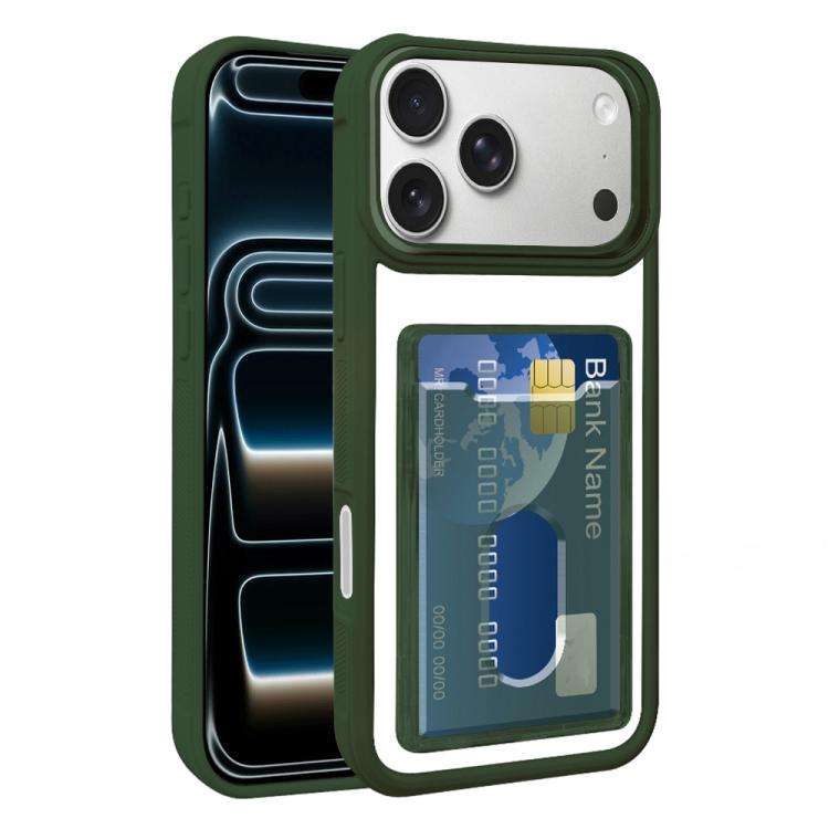Electroplated Card Bag Acrylic Hybrid TPU Phone Case, For iPhone 18 Pro Max, For iPhone 17 Pro Ma...