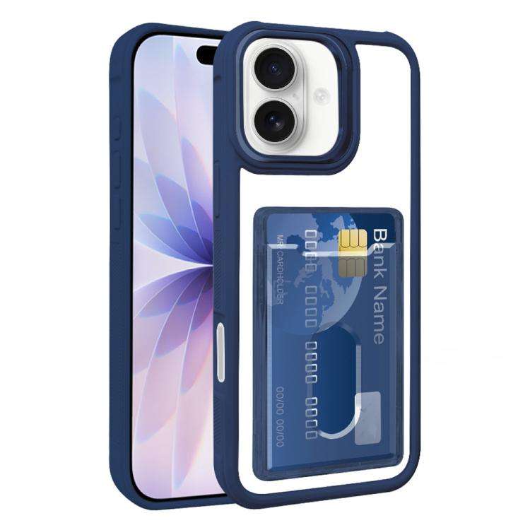 Electroplated Card Bag Acrylic Hybrid TPU Phone Case, For iPhone 18 Pro Max, For iPhone 17 Pro Ma...