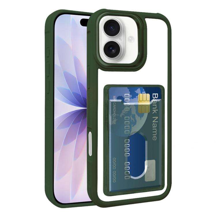 Electroplated Card Bag Acrylic Hybrid TPU Phone Case, For iPhone 18 Pro Max, For iPhone 17 Pro Ma...