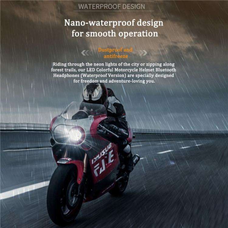 BT26 Outdoors Waterproof 500m Intercom Motorcycle Helmet Bluetooth Headset, BT26