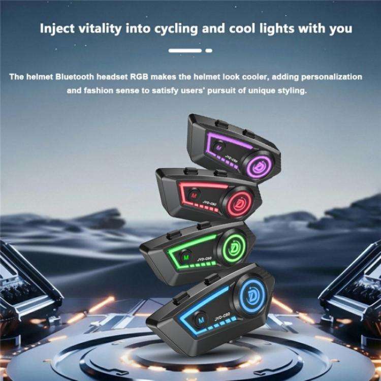 JYD-C50 Rhythm Light Motorcycle Helmet Wireless Bluetooth Music Headset, JYD-C50
