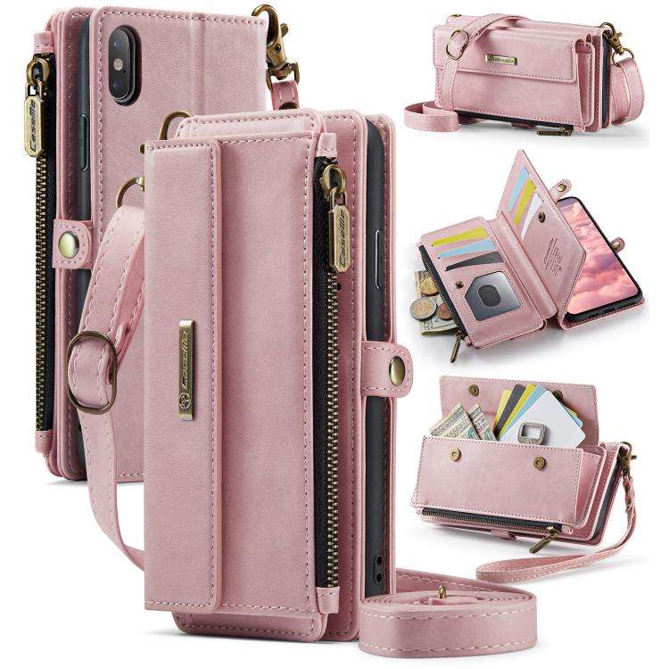 CaseMe C39 RFID Blocking Zipper Wallet Leather Phone Case with Crossbody Strap, For iPhone 11 Pro...
