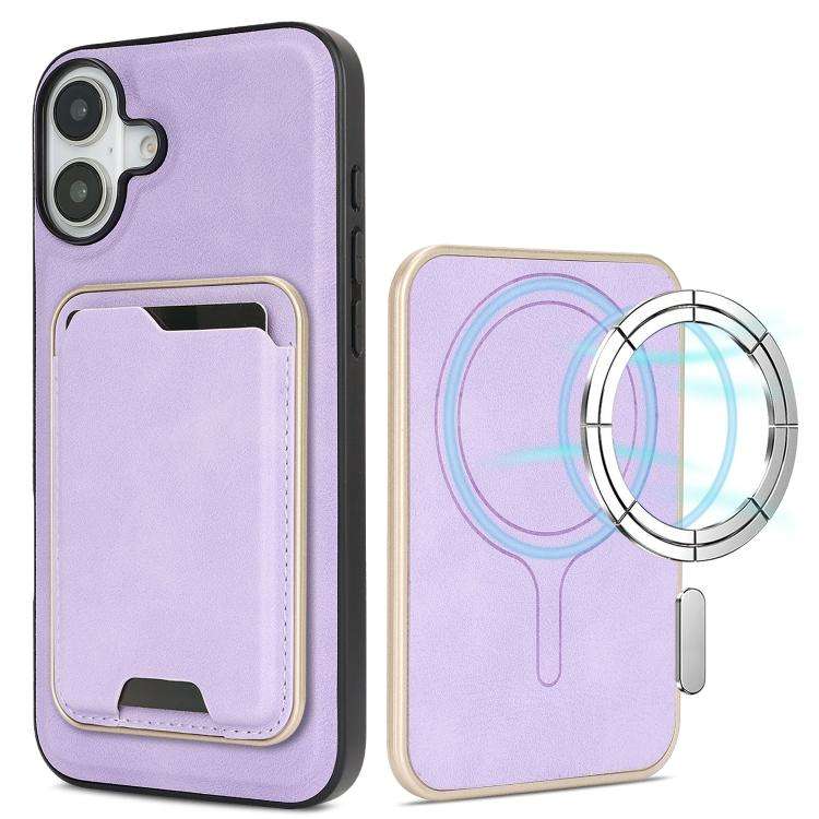 Kalebol Slim MagSafe Ring Magnetic Card Bag Leather Phone Case, For iPhone Duo, For iPhone 18 Pro...