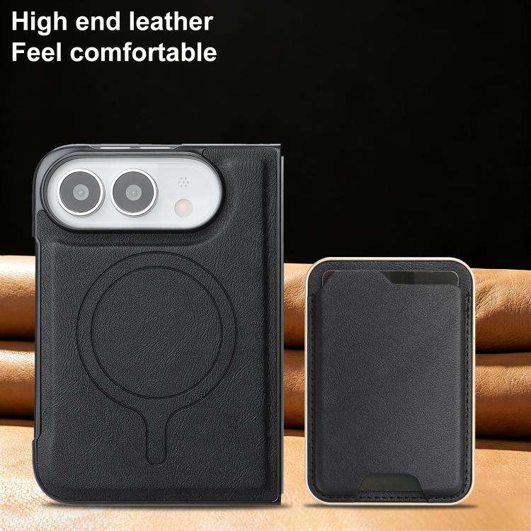 Kalebol Slim MagSafe Ring Magnetic Card Bag Leather Phone Case, For iPhone Duo, For iPhone 18 Pro...