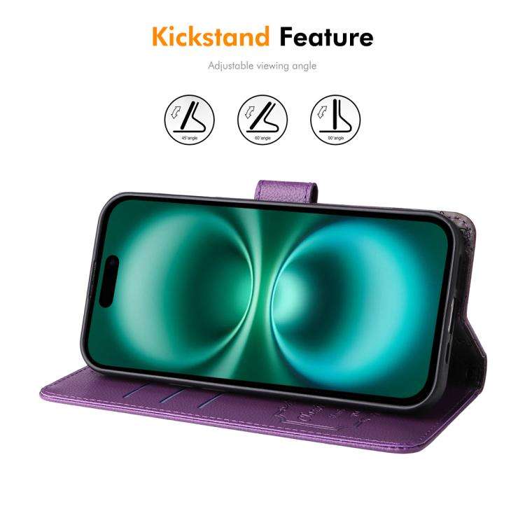 ENKAY RFID Blocking Wallet Kickstand Litchi Texture Leather Phone Case, For iPhone 18 Pro / 17 Pr...