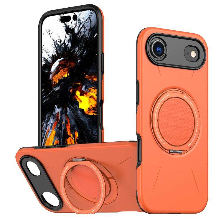 Kalebol Magnetic MagSafe Rotation Holder PC Phone Case, For iPhone Air, For iPhone 16 Pro Max, Fo...
