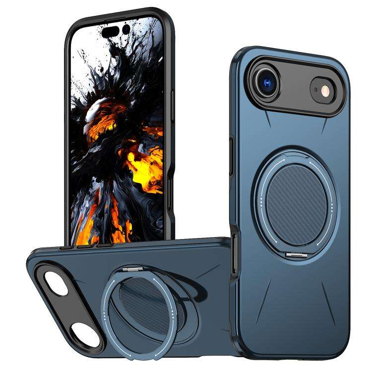 Kalebol Magnetic MagSafe Rotation Holder PC Phone Case, For iPhone Air, For iPhone 16 Pro Max, Fo...