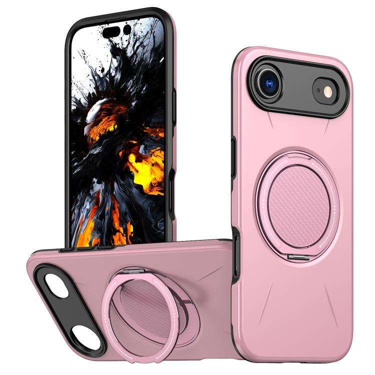 Kalebol Magnetic MagSafe Rotation Holder PC Phone Case, For iPhone Air, For iPhone 16 Pro Max, Fo...