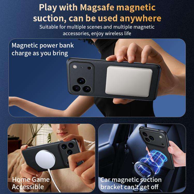 Plain Leather MagSafe Shockproof Phone Case, For iPhone 17 Pro Max, For iPhone 17 Pro, For iPhone...