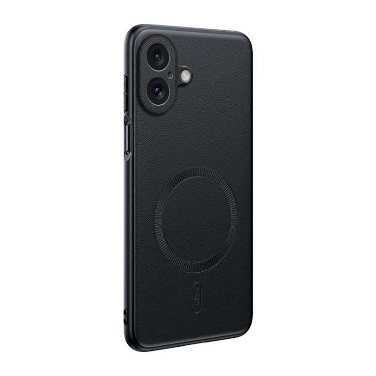 Plain Leather MagSafe Shockproof Phone Case, For iPhone 17 Pro Max, For iPhone 17 Pro, For iPhone...
