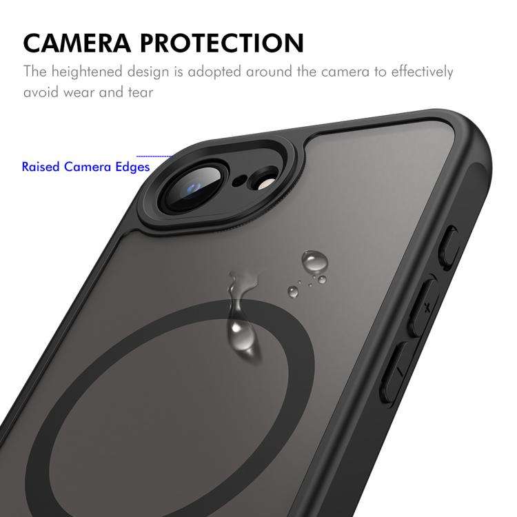 ENKAY Hat-Prince MagSafe Matte Translucent Shockproof Phone Case with Large Arc Edge Film, For iP...