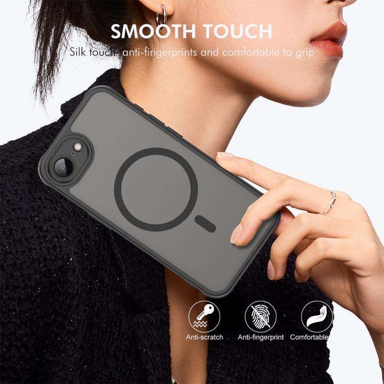 ENKAY Hat-Prince MagSafe Matte Translucent Shockproof Phone Case with Large Arc Edge Film, For iP...
