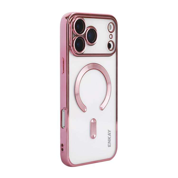 ENKAY Hat-Prince Magsafe Electroplated TPU Clear Shockproof Phone Case, For iPhone 17 Pro Max, Fo...