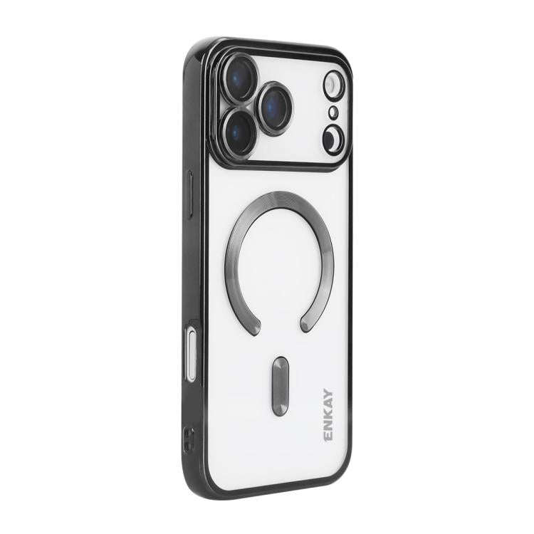 ENKAY Hat-Prince Magsafe Electroplated TPU Clear Shockproof Phone Case, For iPhone 17 Pro Max, Fo...