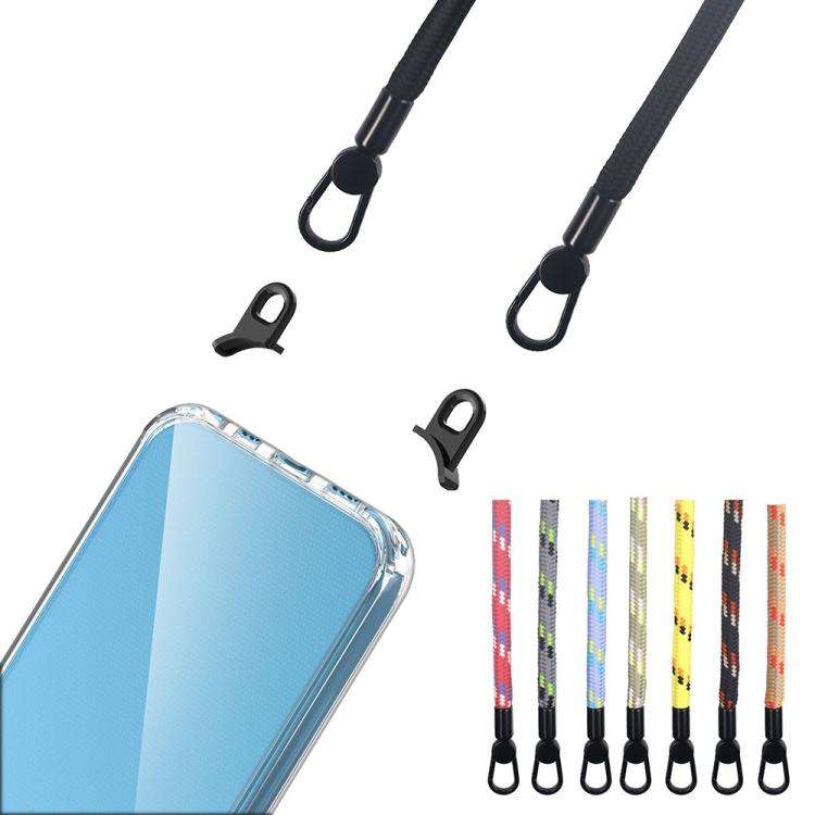 Kalebol Minimalist High Transparency Multi Color Lanyard Hole Phone Case, For iPhone 15, For iPho...