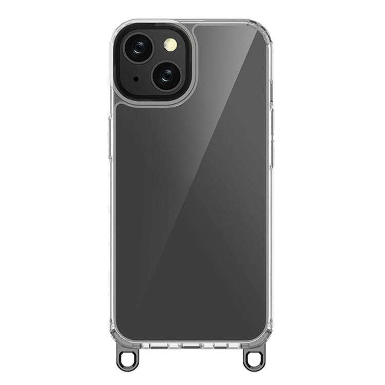 Kalebol Minimalist High Transparency Multi Color Lanyard Hole Phone Case, For iPhone 15, For iPho...