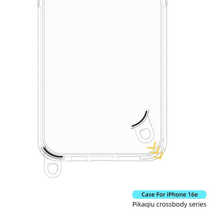 Kalebol Minimalist High Transparency Multi Color Lanyard Hole Phone Case, For iPhone 17e / 16e, F...