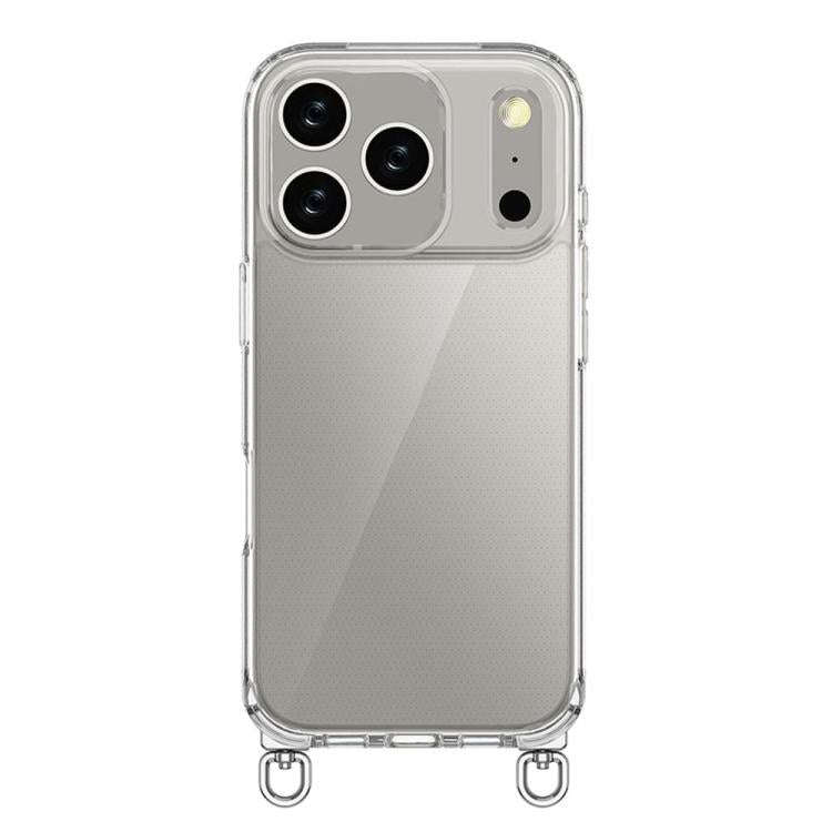 Kalebol Minimalist High Transparency Multi Color Rotating Lanyard Hole Phone Case, For iPhone 17e...