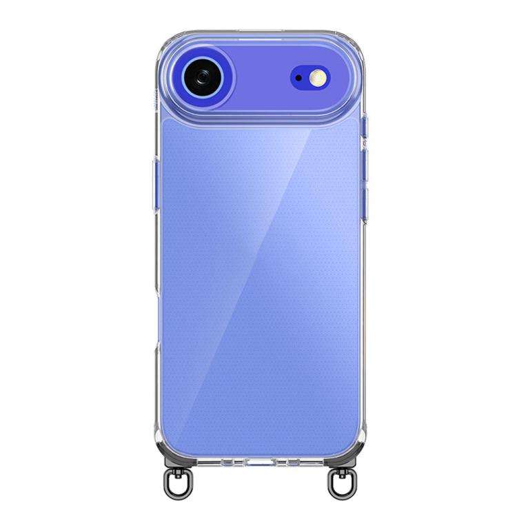 Kalebol Minimalist High Transparency Multi Color Rotating Lanyard Hole Phone Case, For iPhone 17e...