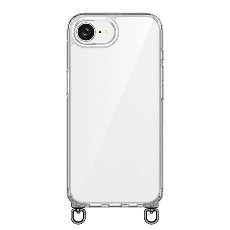 Kalebol Minimalist High Transparency Multi Color Rotating Lanyard Hole Phone Case, For iPhone 17e...