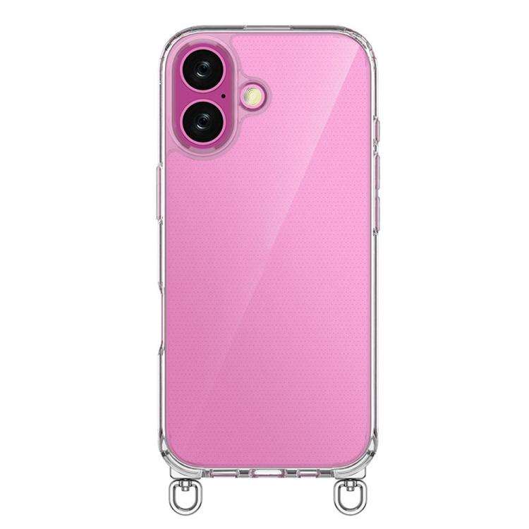Kalebol Minimalist High Transparency Multi Color Rotating Lanyard Hole Phone Case, For iPhone 17e...