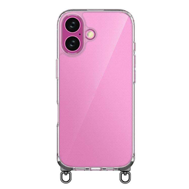 Kalebol Minimalist High Transparency Multi Color Rotating Lanyard Hole Phone Case, For iPhone 17e...
