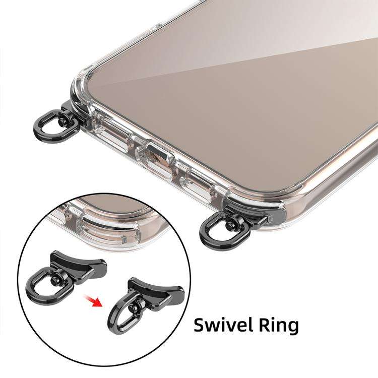 Kalebol Minimalist High Transparency Multi Color Rotating Lanyard Hole Phone Case, For iPhone 14 ...