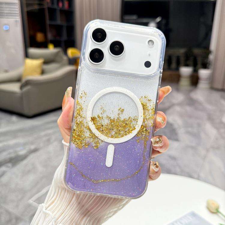 Gilding MagSafe Hybrid Clear TPU Phone Case, For iPhone 17 Pro Max, For iPhone 17 Pro, For iPhone...