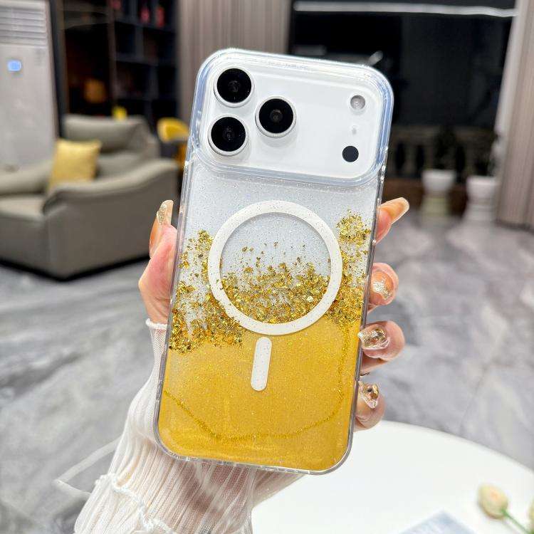 Gilding MagSafe Hybrid Clear TPU Phone Case, For iPhone 17 Pro Max, For iPhone 17 Pro, For iPhone...