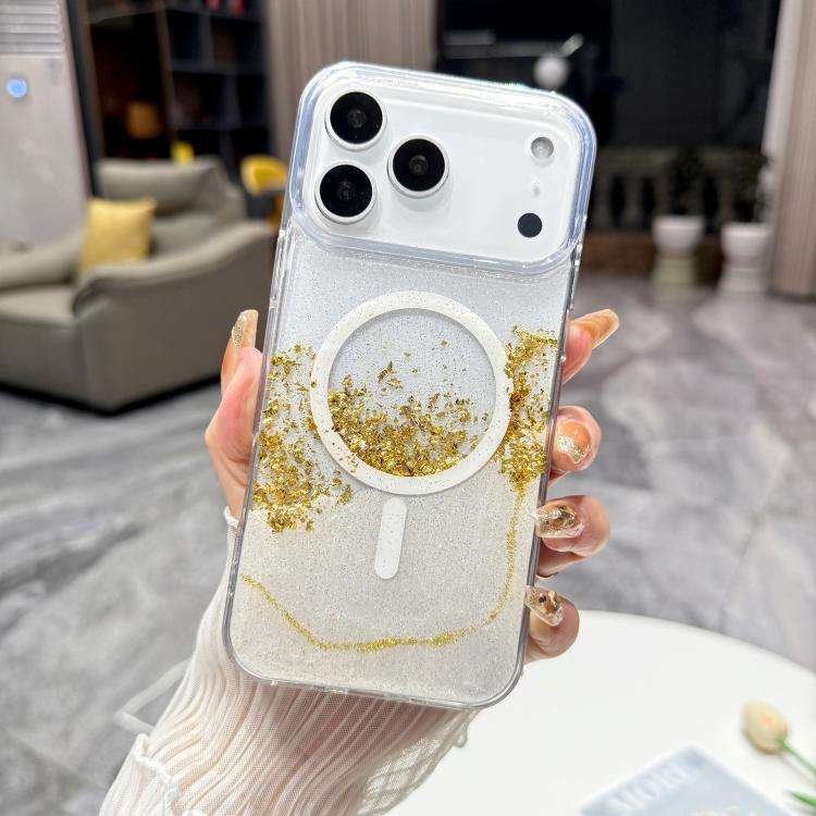 Gilding MagSafe Hybrid Clear TPU Phone Case, For iPhone 17 Pro Max, For iPhone 17 Pro, For iPhone...