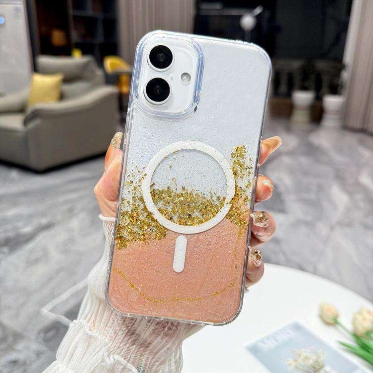 Gilding MagSafe Hybrid Clear TPU Phone Case, For iPhone 17 Pro Max, For iPhone 17 Pro, For iPhone...
