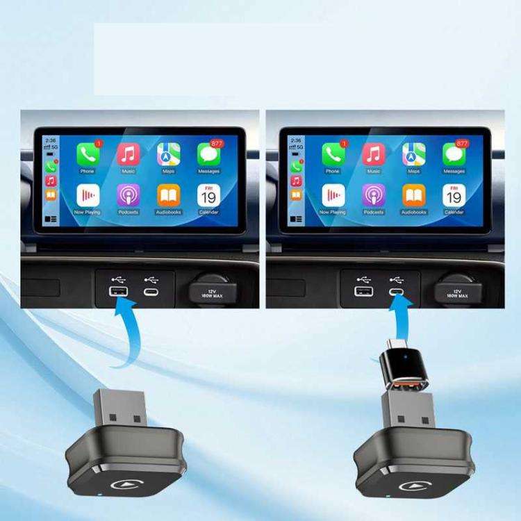 M4 2-in-1 Android Auto Carplay Box Wireless Car Adapter Intelligent Car Machine Interconnection M...